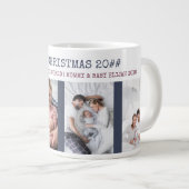 メリー·クリ最高のスマスパパの世界4写真 ジャンボコーヒーマグカップ (正面右)