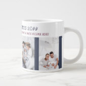 メリー·クリ最高のスマスパパの世界4写真 ジャンボコーヒーマグカップ (右)