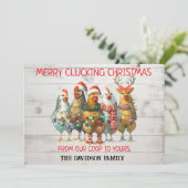 メリー・クロッキング・クリスマス！ ホリデー・チキンズ シーズンカード (スタンド正面)