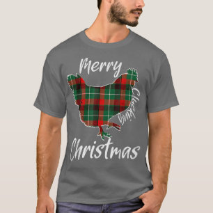 メリー・クロッキング・クリスマス　面白いニワトリ愛好家ファーム Tシャツ