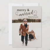 メリー&ク結婚したリスマスカード シーズンカード (正面)