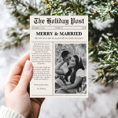 メリー&ク結婚したリスマス新聞 シーズンカード