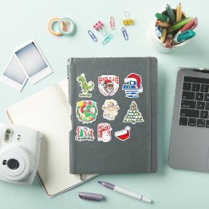 💚 メリー・グリンチマス 楽しいクリスマスTシャツ ホリデー シール
