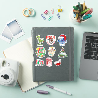 💚 メリー・グリンチマス | 楽しいクリスマスTシャツ | ホリデー シール