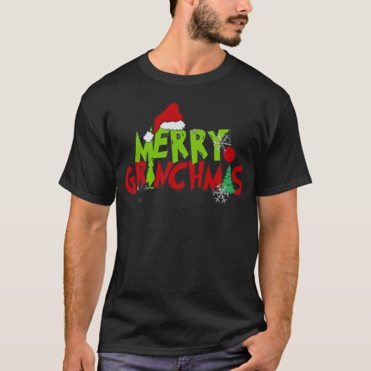 💚 メリー グリンチマス | 楽しいクリスマスTシャツ | Tシャツ (正面)
