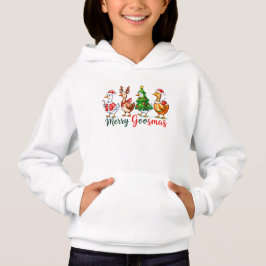 メリー・グースマス クリスマス おもしろ ガチョウ トライズレンドTシャツ