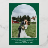 メリー&グ結婚したリーン&金ゴールド2 Photo Christmas 箔シーズンカード (裏面)