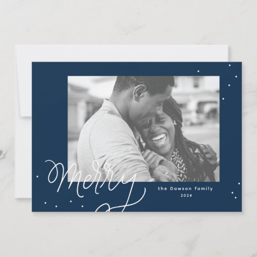 メリー・コンフェッティ・フェスティブ・フォト・ホリデーカード シーズンカード (正面)