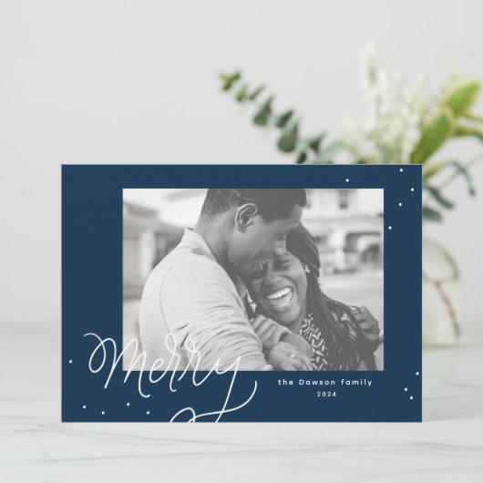 メリー・コンフェッティ・フェスティブ・フォト・ホリデーカード シーズンカード (スタンド正面)