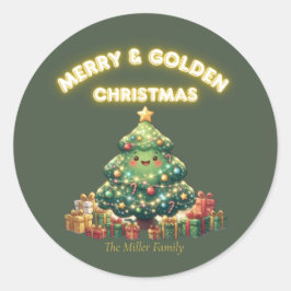 メリー&ゴージャスクリスマス ラウンドシール
