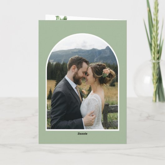 メリー&サ結婚したージ2写真折り畳みクリスマス シーズンカード (裏面)