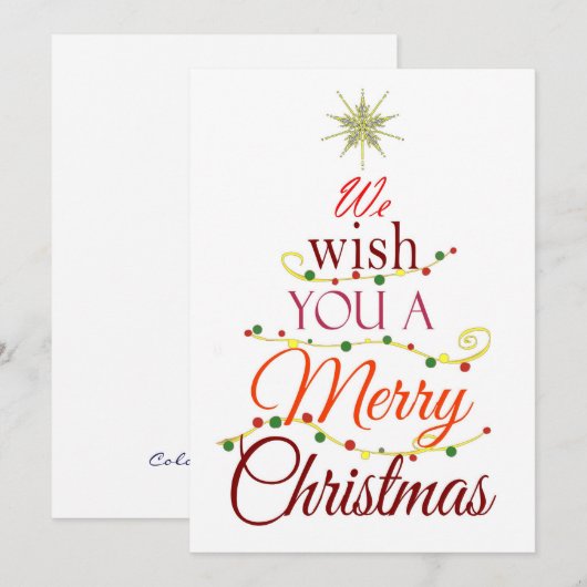 メリー シーズンカード (正面/裏面)