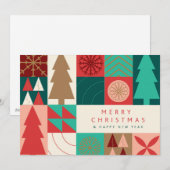 メリー ジオメトリック クリスマス - モダンなホリデー (正面/裏面)