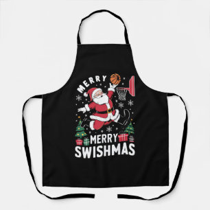 メリー・スウィッシュマス クリスマス サンタバスケットボール エプロン