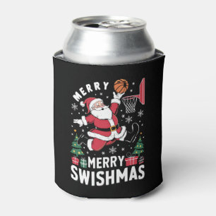 メリー・スウィッシュマス クリスマス サンタバスケットボール 缶クーラー