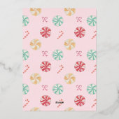 メリー＆スウィート ジンジャーブレッド キャンディー タウン ファミリー フォト 箔シーズンカード (裏面)