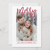 メリー スクリプト ルビー レッド スノーフレーク フォト シーズンカード (正面)