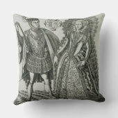 メリー、スコット(1542-87年)および雌鶏の女王のポートレート クッション (裏面)