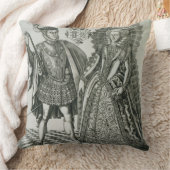 メリー、スコット(1542-87年)および雌鶏の女王のポートレート クッション (ブランケット)