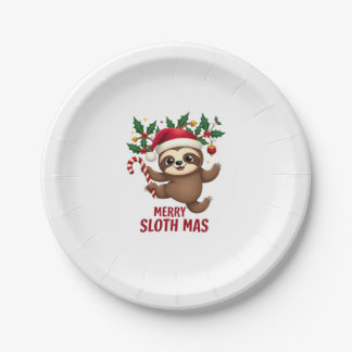 メリー スロスマス クリスマス サンタ スロー ホホホ スロース Santa Claus ペーパープレート