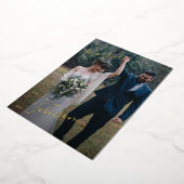 メリー&ス結婚したクリプト結婚のフォトフォイル休日 箔シーズンカード (回転した状態)