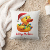 メリー・ダックマス、サンタ・ラバーダック・クリスマス クッション (ブランケット)