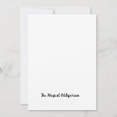 メリー・チックマス 招待状 (裏面)