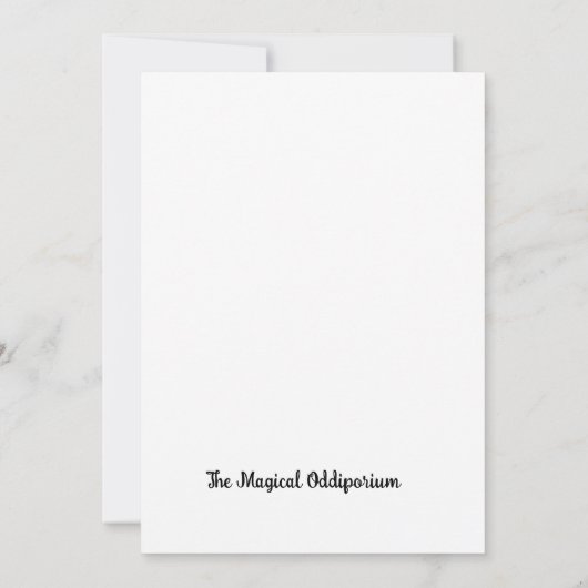 メリー・チックマス 招待状 (裏面)