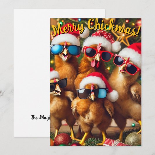 メリー・チックマス 招待状 (正面/裏面)