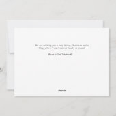 メリー&チョーク結婚したボードホリデーカード シーズンカード (裏面)