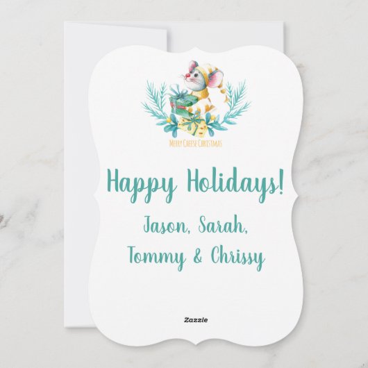 メリー・チーズ・クリスマス シーズンカード (裏面)