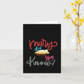 メリー・ディッド・ユー・ノー クリスマス キリスト教 聖書の詩 カード (黄色い花)