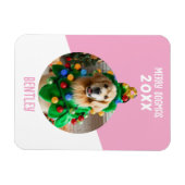 メリー・ドグマ オリジナル犬の写真 クリスマスの思い出 マグネット (横)