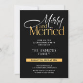 メリー&ニュー結婚したリウェズクリスマス 招待状 (正面)