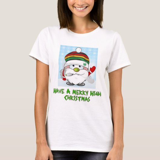 メリー・ハイ・クリスマスを Tシャツ (正面)