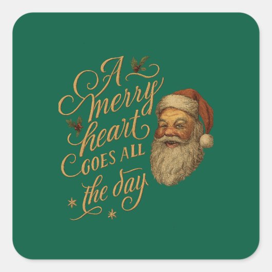 メリー・ハート スクエアシール (正面)