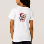 メリー・パウズ クリスマス ガールズTシャツ Tシャツ (裏面)