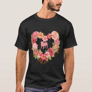 メリー・パグマス クリスマスパグ Tシャツ