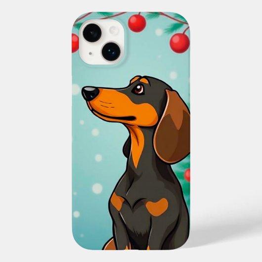 🎄 メリー・パピー・クリスマス・ジョイ ✨ かわいいサンタドッグ Case-Mate iPhoneケース (裏面)