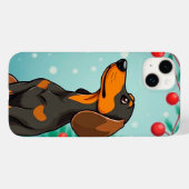 🎄 メリー・パピー・クリスマス・ジョイ ✨ かわいいサンタドッグ Case-Mate iPhoneケース (裏面 (横))