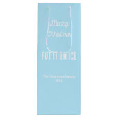 メリー・パーソナライズされたクリスマス・ホワイト ワインギフトバッグ (正面)