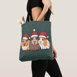 メリー・ピグマス テディモルモット クリスマス 動物好き トートバッグ