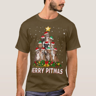 メリー ピットマス ピットブル 犬 ダサい クリスマス スウェーター トリ Tシャツ