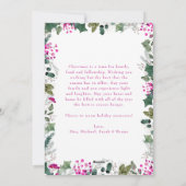 メリー&ピンクオーバルフォトメリークリスマスカード シーズンカード (裏面)