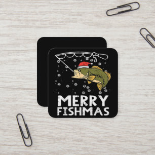 メリー フィッシュマス フィッシュ フィッシング クリスマス スクエア名刺