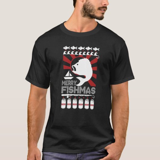 メリー・フィッシュマス 大好き釣り Tシャツ (正面)