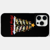 メリー・フィッシュマス 楽しいクリスマスツリーライト 魚 魚拓 Case-Mate iPhoneケース (裏面 (横))