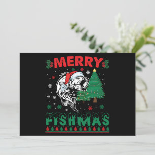 メリー・フィッシュマス 釣り 父 漁師 クリスマス 招待状
