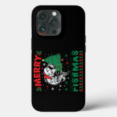 メリー・フィッシュマス 釣り 父 漁師 クリスマス Case-Mate iPhoneケース (裏面)