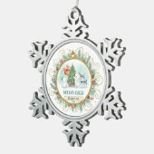 メリー フォレスト カスタム スノーフレークピューターオーナメント (右)